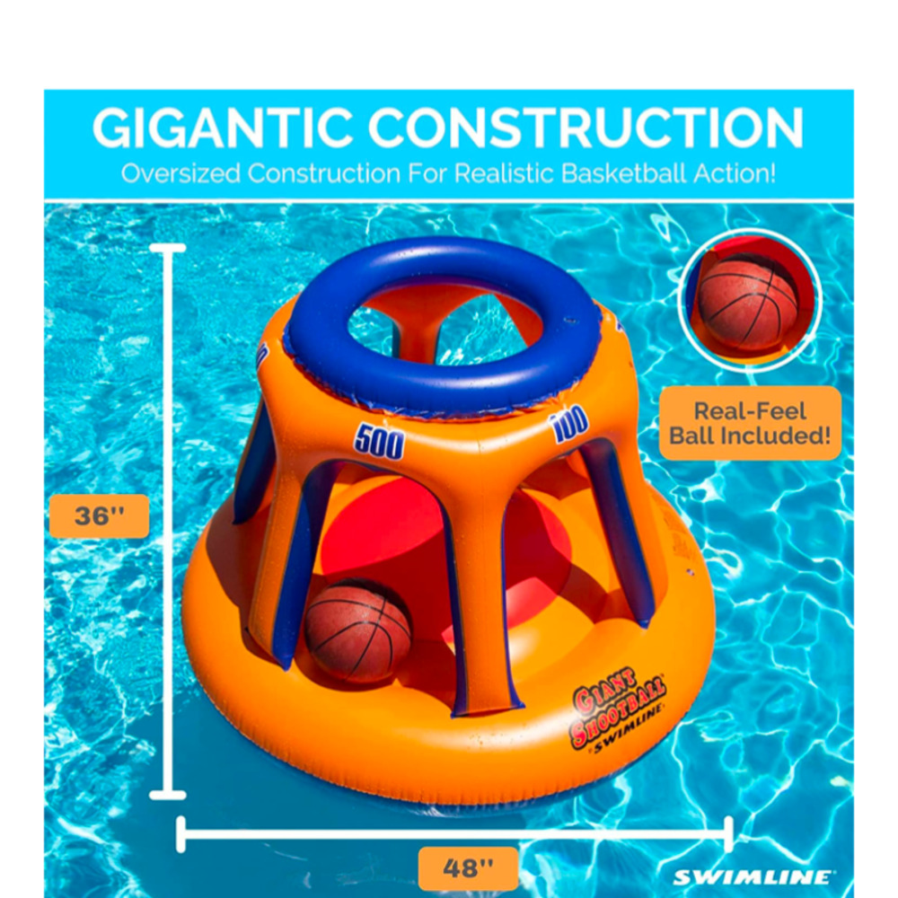 Inflatable Pool Basketball Hoop - Picture 5 of 7